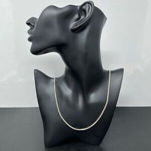 Sterling silver box links chain